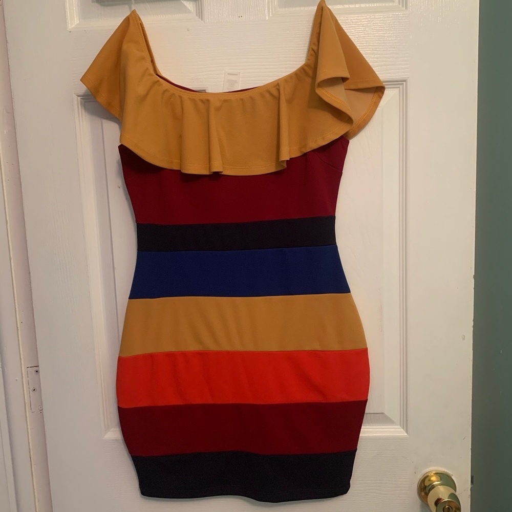 Multi Color Bodycon Dress NWT